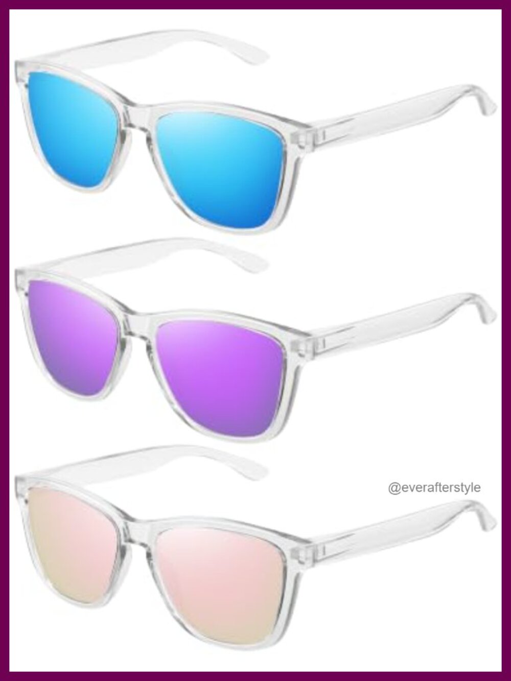 Polarized Square Sunglasses UV400 Retro Shades Lightweight